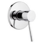 Remer N30 Plated-Brass Shower Mixer With Single Lever, Rough-In Valve Included